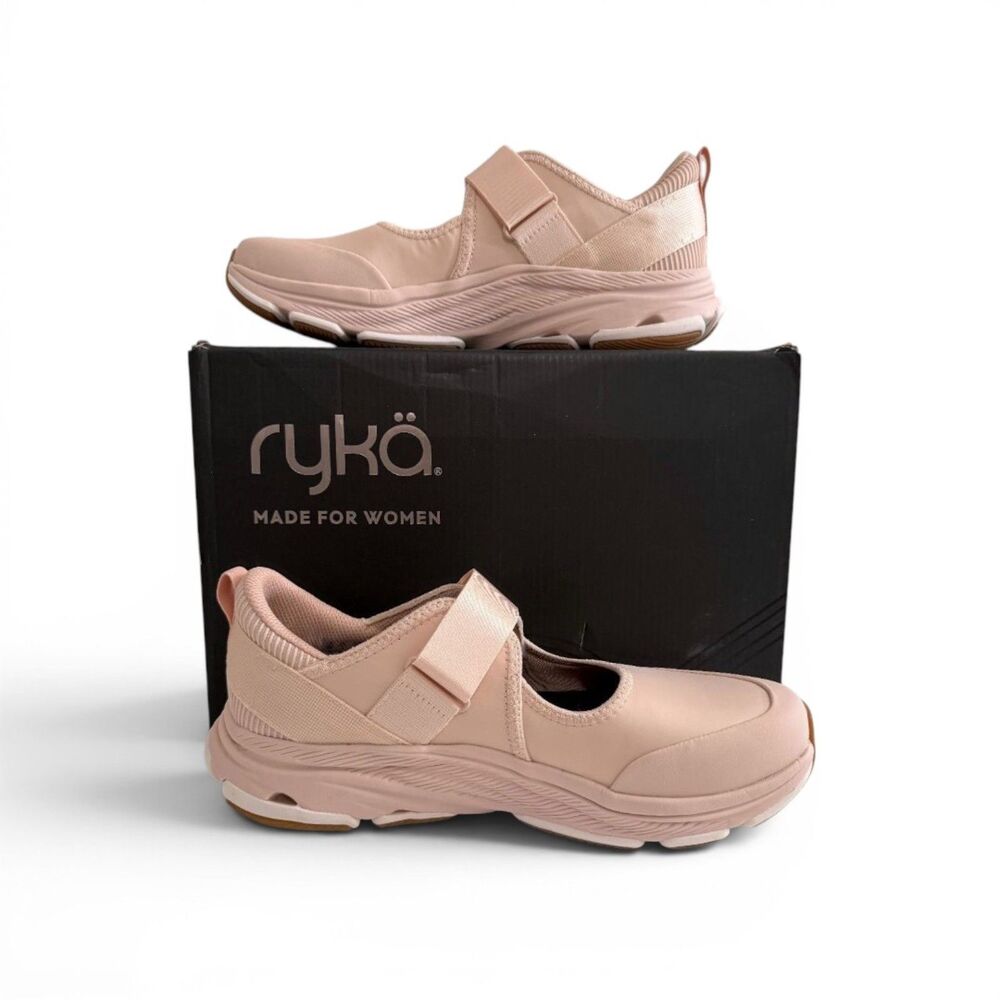 Ryka Women's Devotion Max Mary Jane Walking Shell Pink Sneakers, NEW! Size 11M - Picture 4 of 9